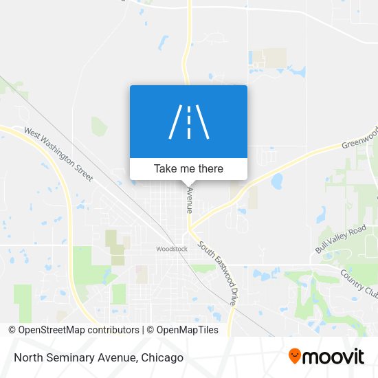 North Seminary Avenue map