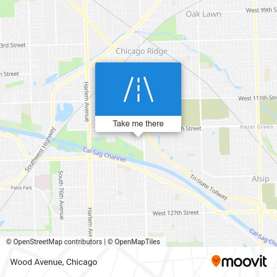 Mapa de Wood Avenue