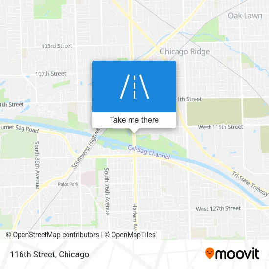 116th Street map