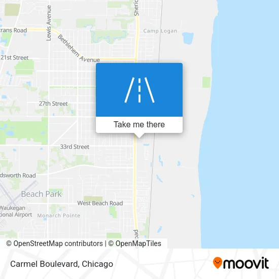 Carmel Boulevard map