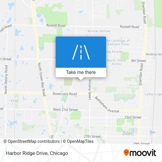 Mapa de Harbor Ridge Drive