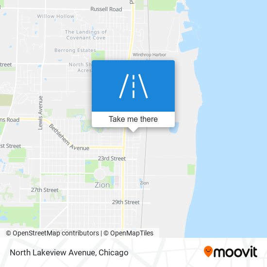 North Lakeview Avenue map