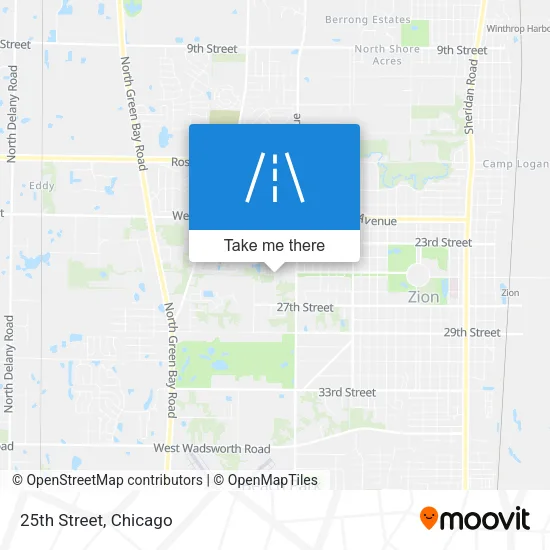 25th Street map