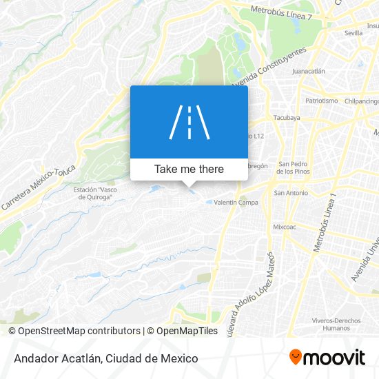 Andador Acatlán map