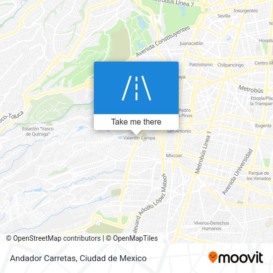 Mapa de Andador Carretas