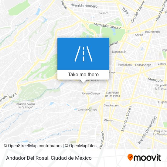 Mapa de Andador Del Rosal