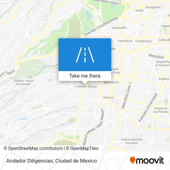 Andador Diligencias map
