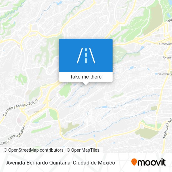 Avenida Bernardo Quintana map