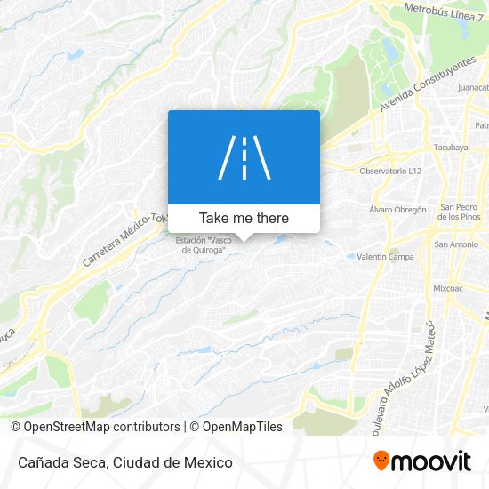 Cañada Seca map