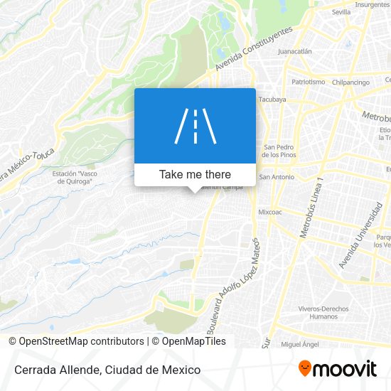 Cerrada Allende map