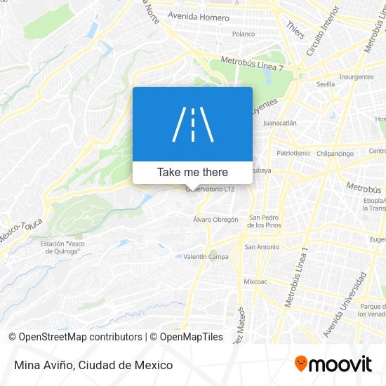Mina Aviño map