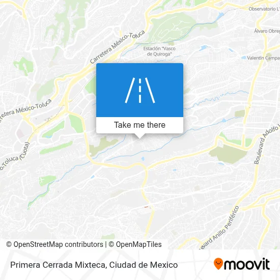 Primera Cerrada Mixteca map