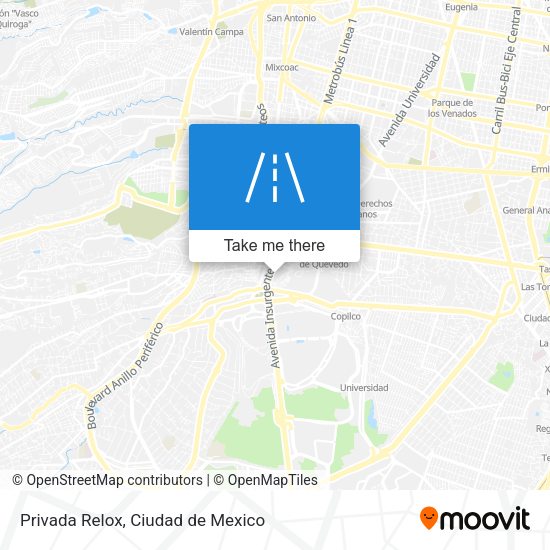 Mapa de Privada Relox