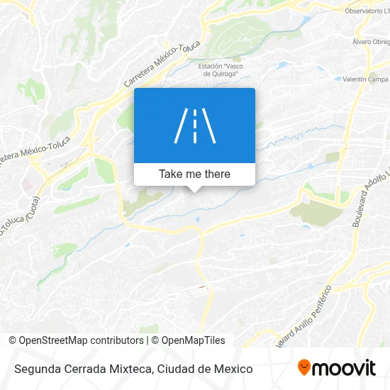 Segunda Cerrada Mixteca map