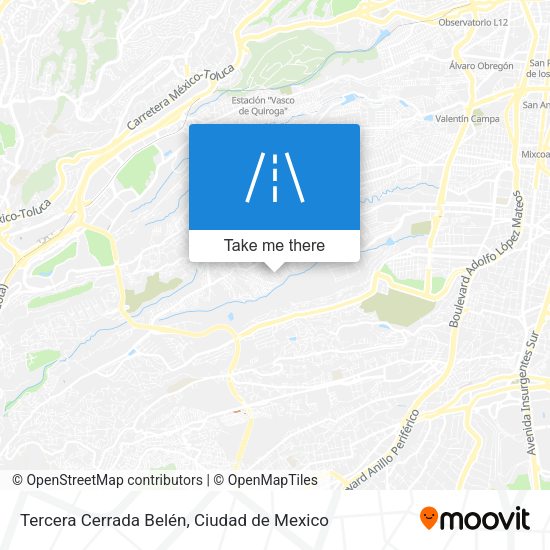 Tercera Cerrada Belén map