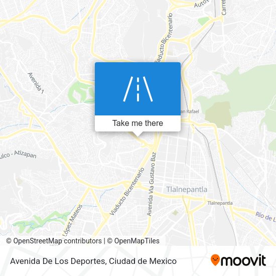 Avenida De Los Deportes map