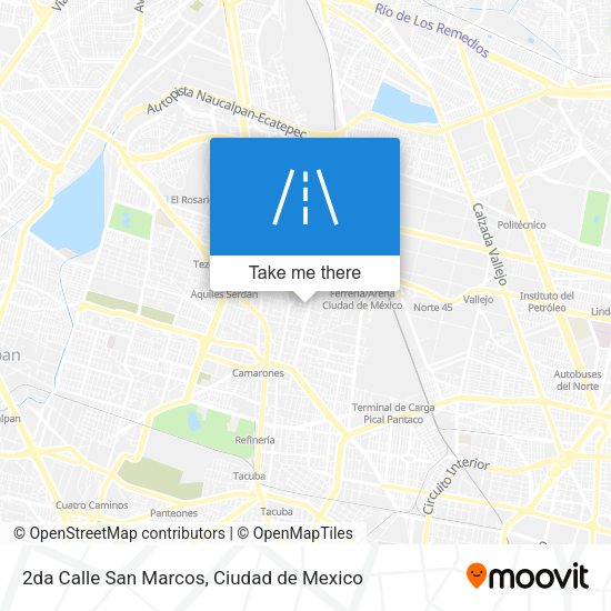 Mapa de 2da Calle San Marcos