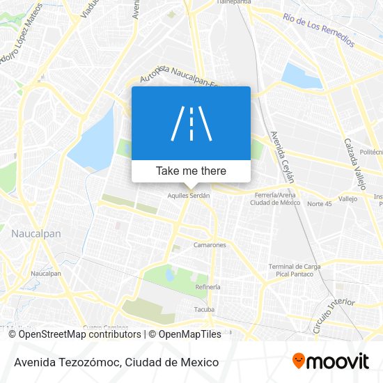 Mapa de Avenida Tezozómoc