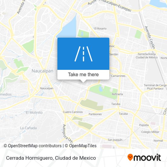 Cerrada Hormiguero map
