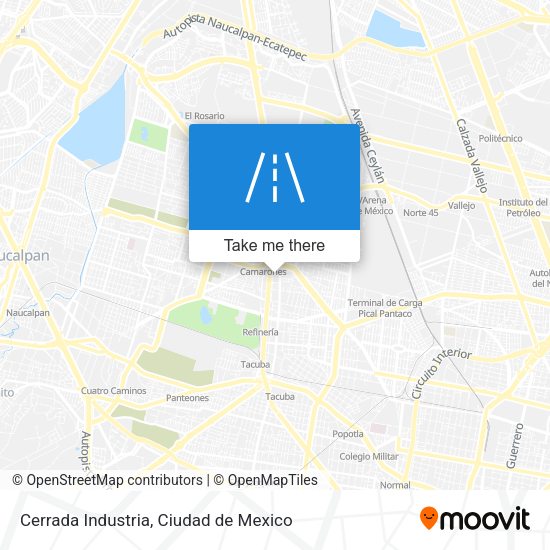 Cerrada Industria map
