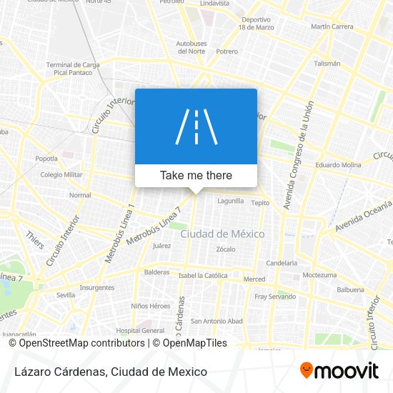 Lázaro Cárdenas map
