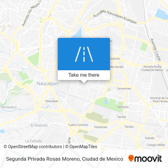 Mapa de Segunda Privada Rosas Moreno