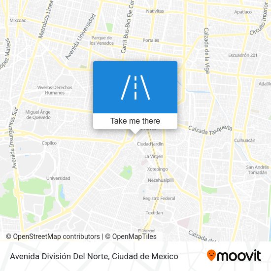 Avenida División Del Norte map