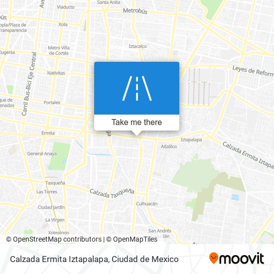 Calzada Ermita Iztapalapa map