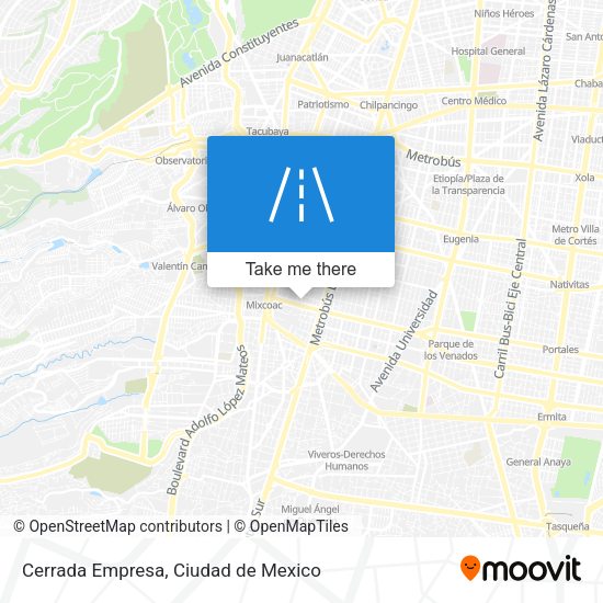 Mapa de Cerrada Empresa