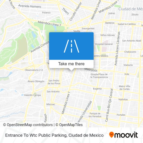 Mapa de Entrance To Wtc Public Parking