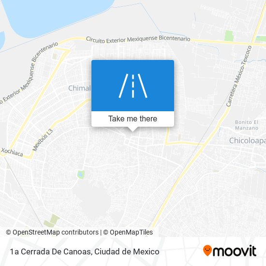 1a Cerrada De Canoas map