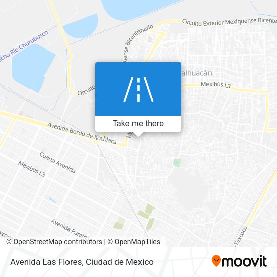 Avenida Las Flores map