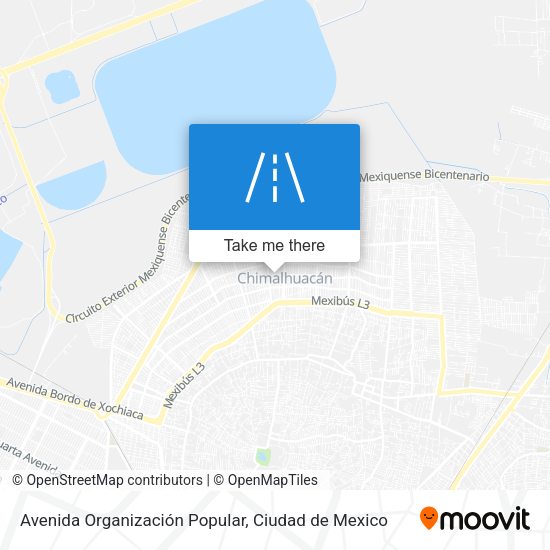 Mapa de Avenida Organización Popular