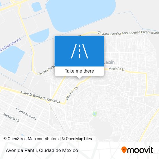 Mapa de Avenida Pantli