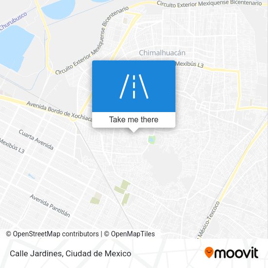 Mapa de Calle Jardines