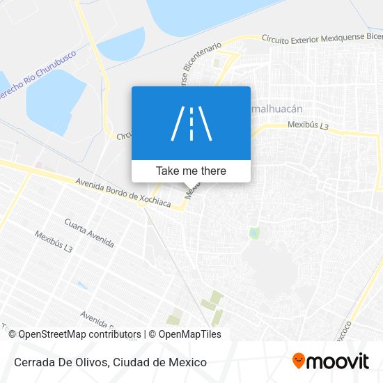 Cerrada De Olivos map