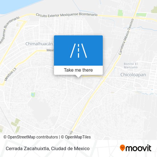 Mapa de Cerrada Zacahuixtla