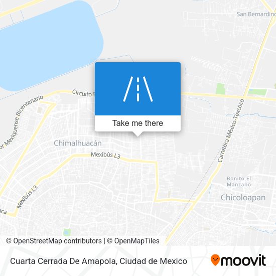 Cuarta Cerrada De Amapola map