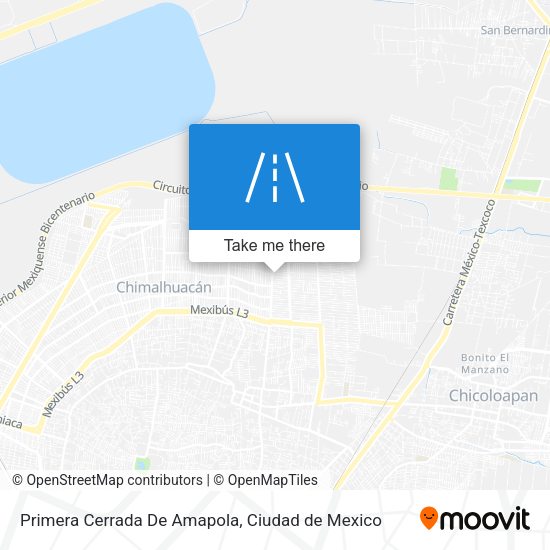 Mapa de Primera Cerrada De Amapola
