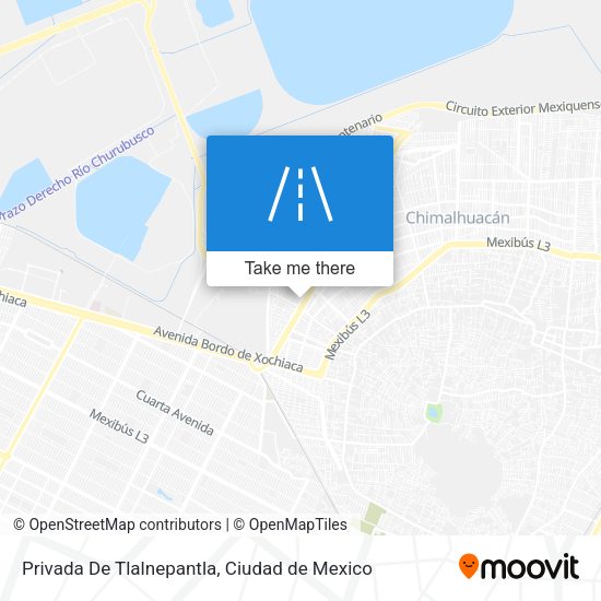 Mapa de Privada De Tlalnepantla