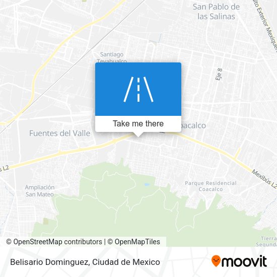 Belisario Dominguez map
