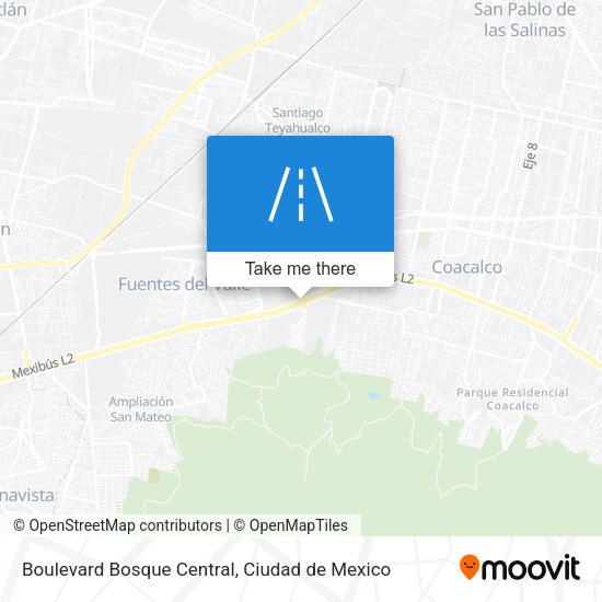 Boulevard Bosque Central map