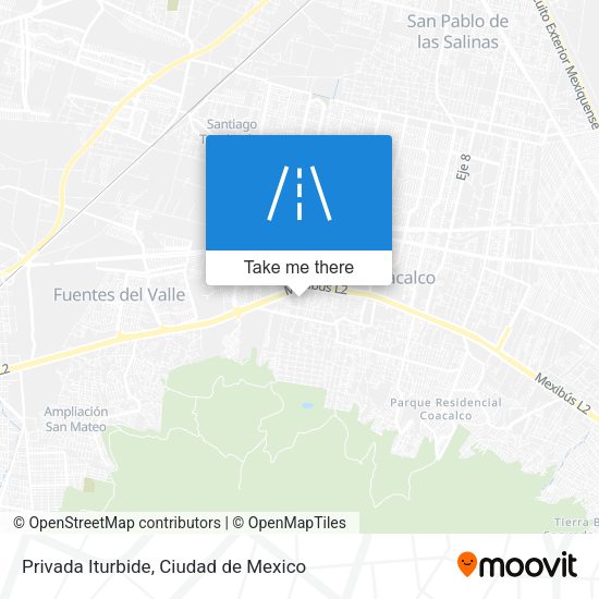 Privada Iturbide map