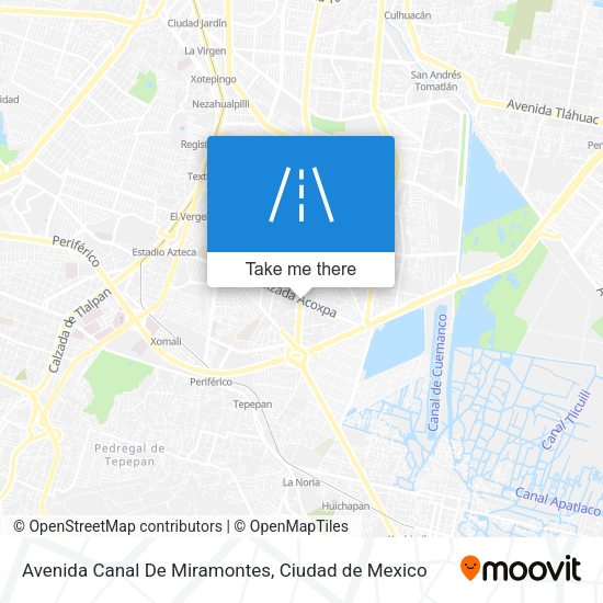 Avenida Canal De Miramontes map