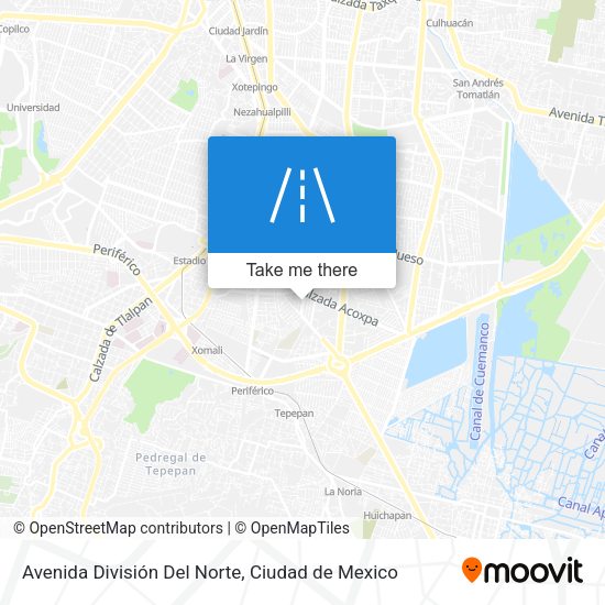 Avenida División Del Norte map