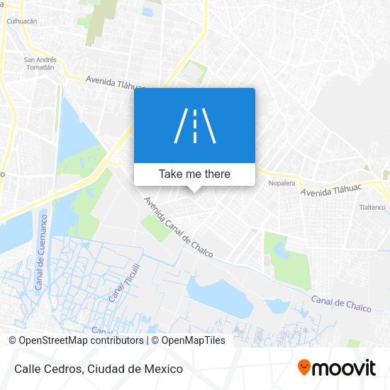 Calle Cedros map