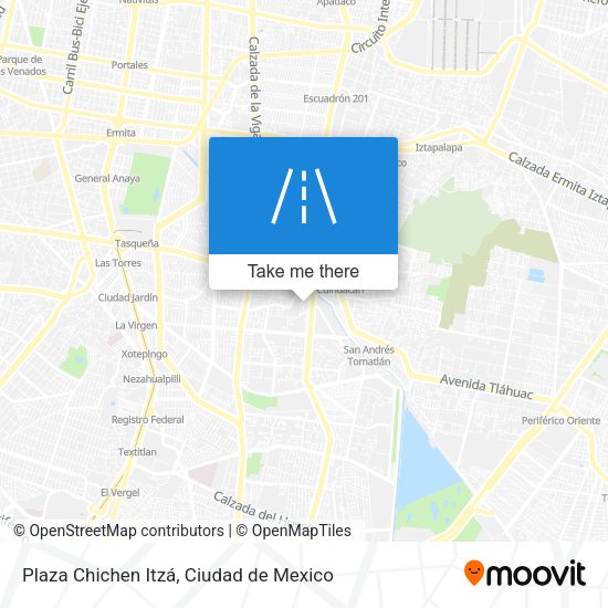 Plaza Chichen Itzá map