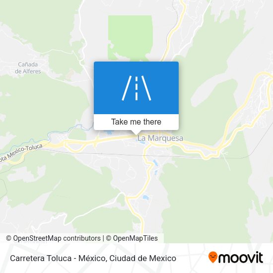 Carretera Toluca - México map