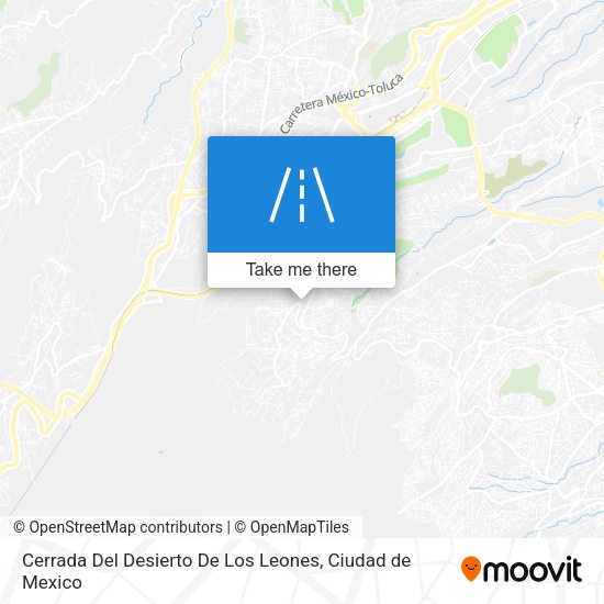 Cerrada Del Desierto De Los Leones map