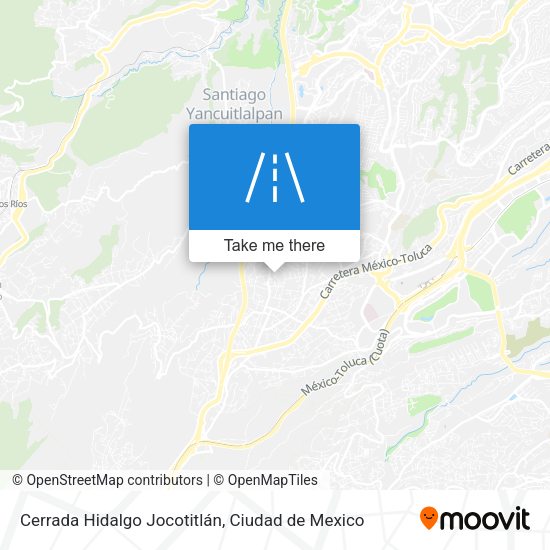 Mapa de Cerrada Hidalgo Jocotitlán